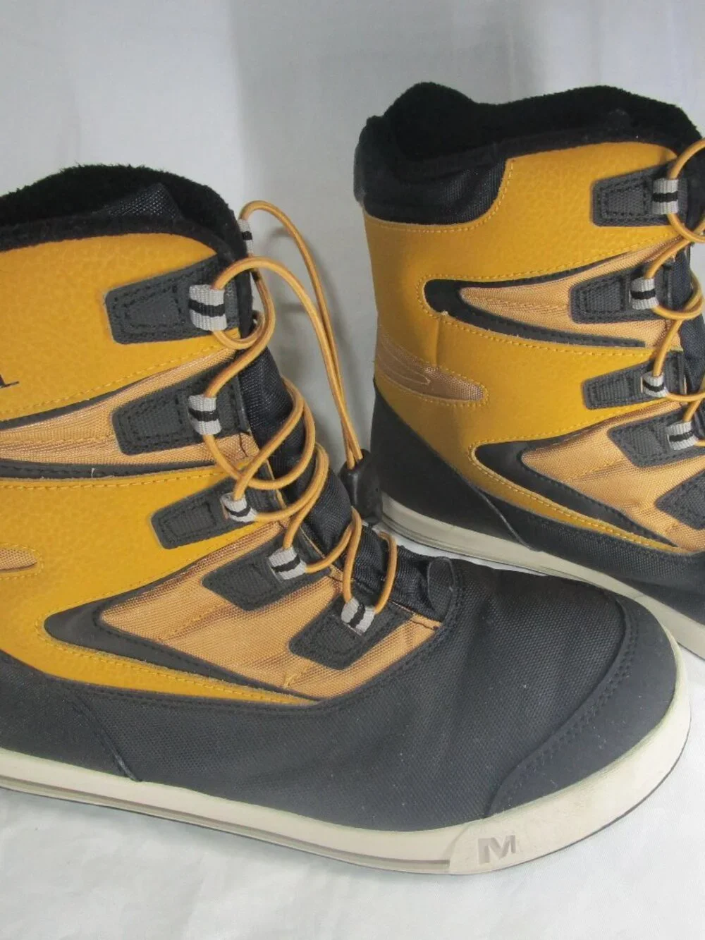 Merrell Brown Waterproof Hiking Snow Boots Men’s Size 7 Lace-Up Outdoor PreOwned
